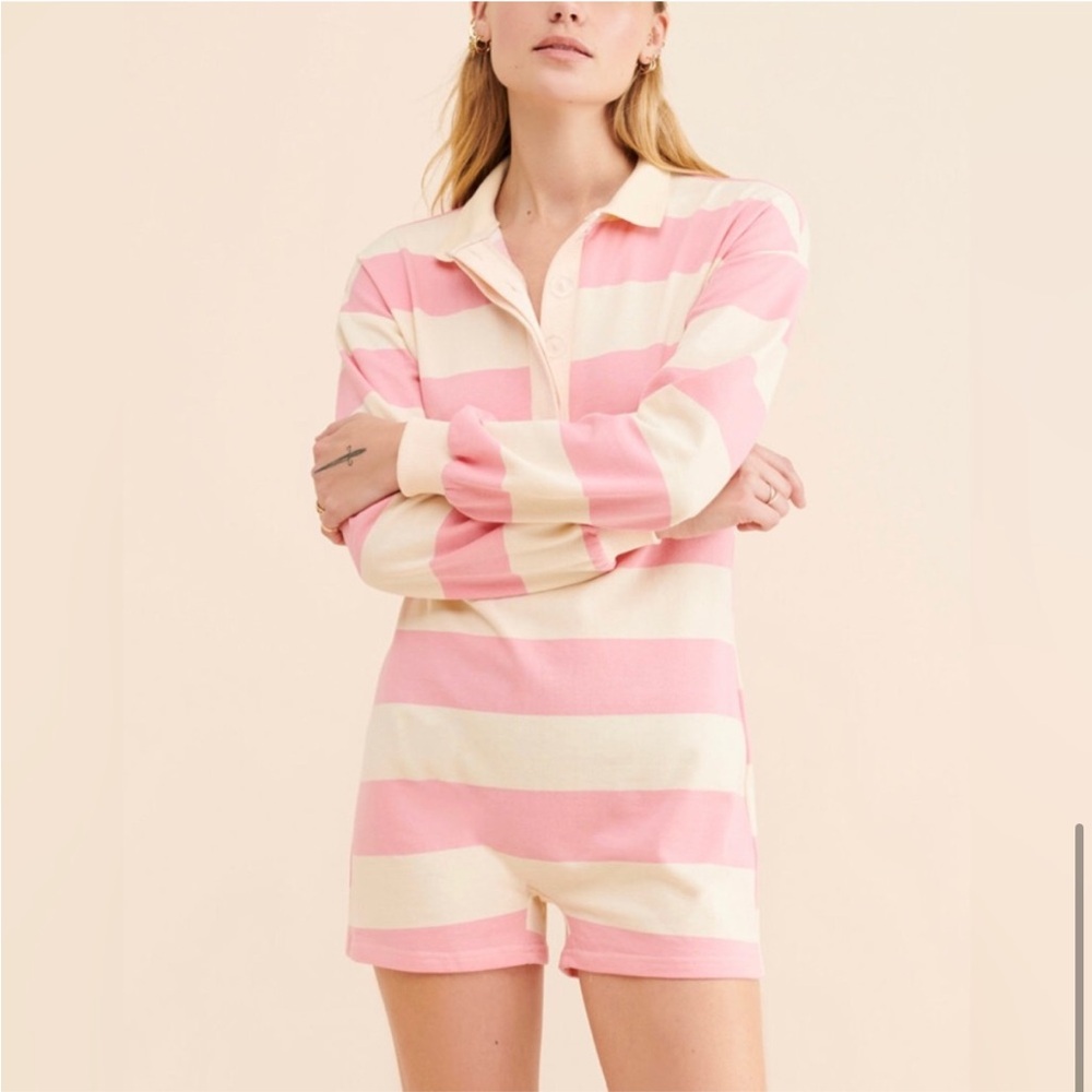 Romper stripes long sleeves sweater knit 4si3nna Tag size M (but it’s XXS-XS!)